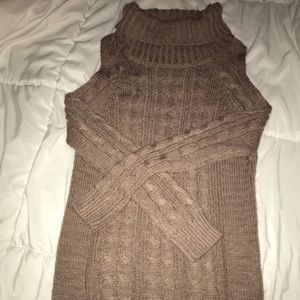 Cold shoulder sweater
